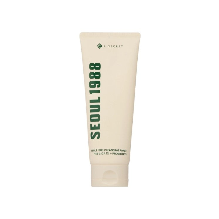 K-Secret Seoul 1988 Cleansing Foam: Pine Cica 1% + Probiotics