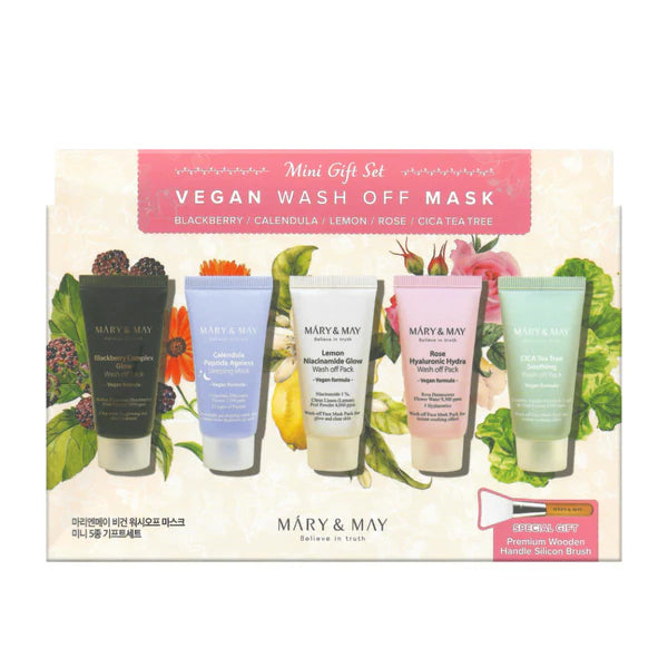 Mary&May Vegan Wash Off Mask Mini Gift Set