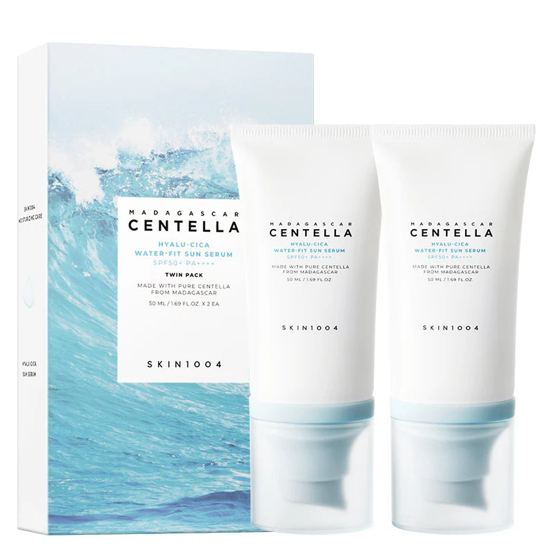 Skin1004 Madagascar Centella Hyalu-Cica Water-Fit Sun Serum Twin Pack